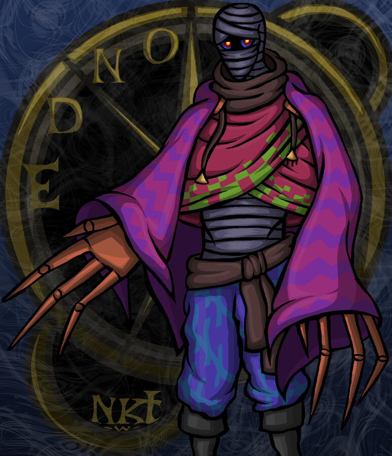 "The one who clocks" as he would joke about it. He holds the responsibility of time, which despite being a big deal, he doesn't seem much pressured. He's good at his job of maintaining it, but he uses it to sell his wares, as he's the merchant of the game