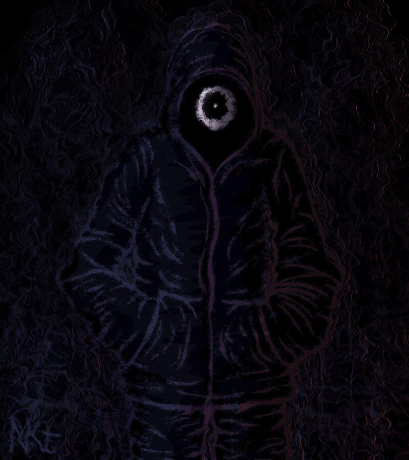 The Doubt Entity, who took a form from the amount of beings doubting their existence and actions. It appears when someone is in a critical thinking, often giving them doubts, even when they reached a conclusion.